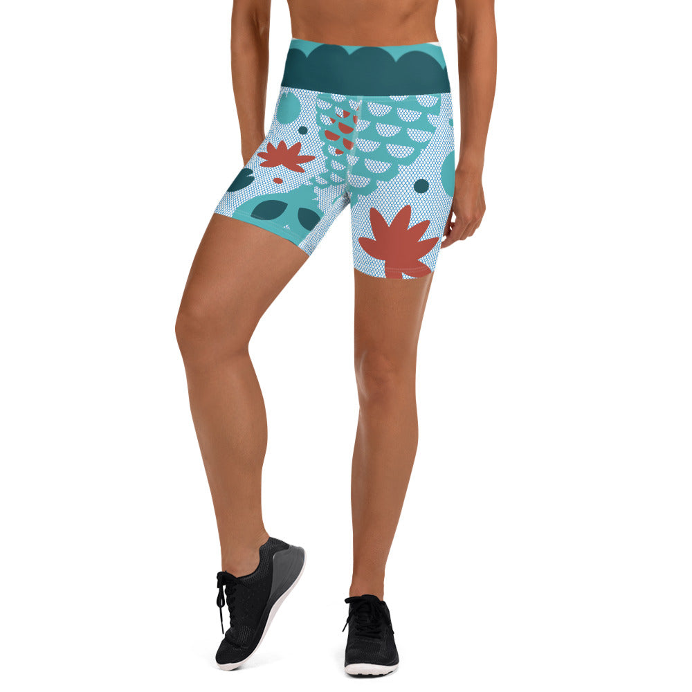 Mermaid Tail Yoga Shorts Instant Costume
