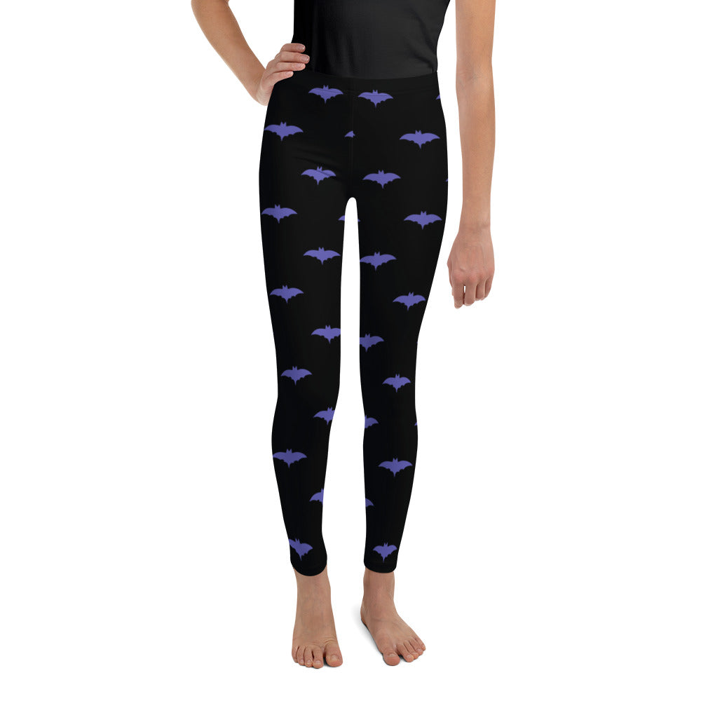 Halloween,  Purple Bat Kid's and Youth Leggings