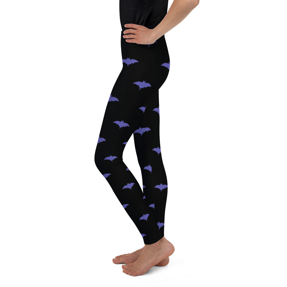 Halloween,  Purple Bat Kid's and Youth Leggings