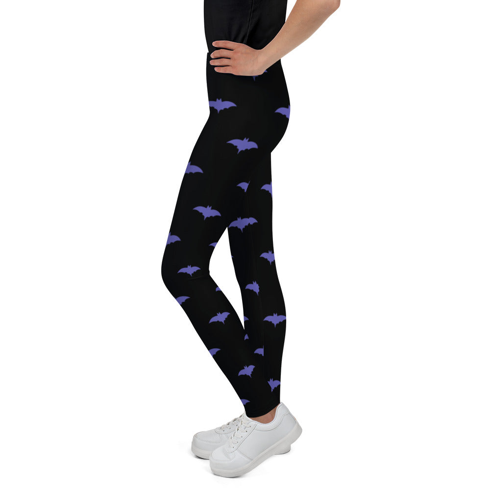 Halloween,  Purple Bat Kid's and Youth Leggings