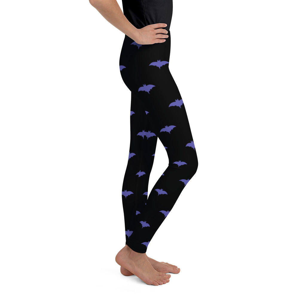 Halloween,  Purple Bat Kid's and Youth Leggings
