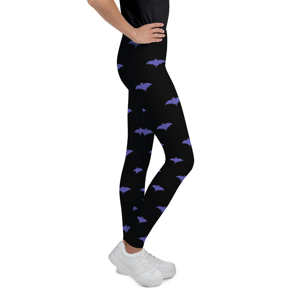 Halloween,  Purple Bat Kid's and Youth Leggings