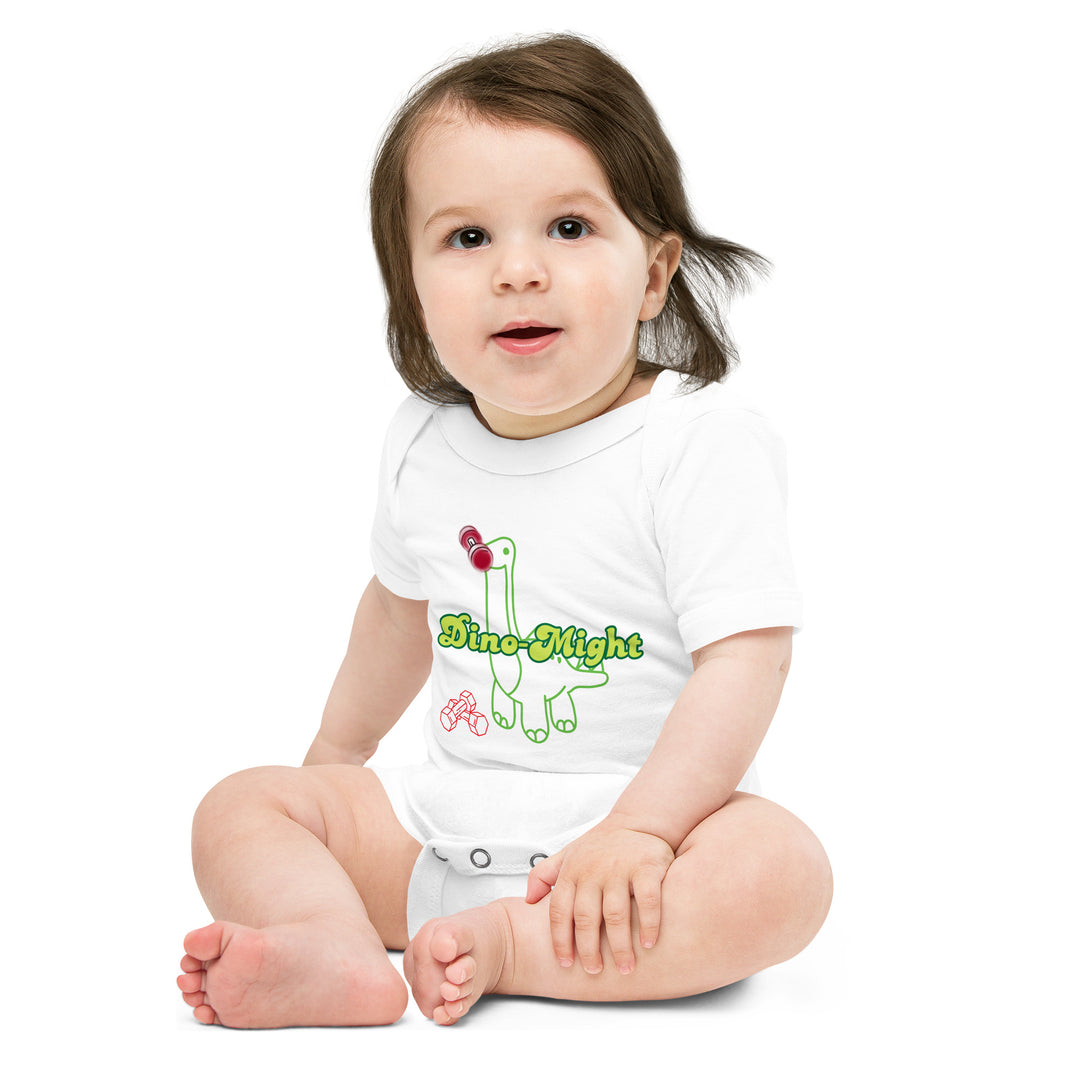 Dino-Might  Baby short sleeve one piece