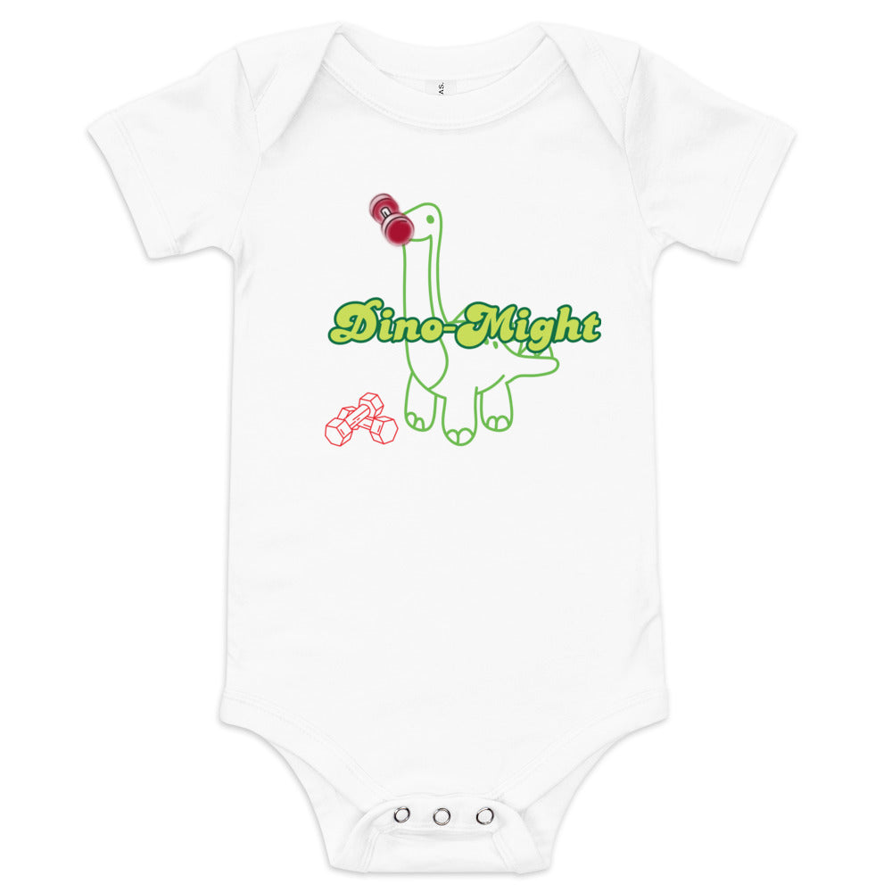 Dino-Might  Baby short sleeve one piece
