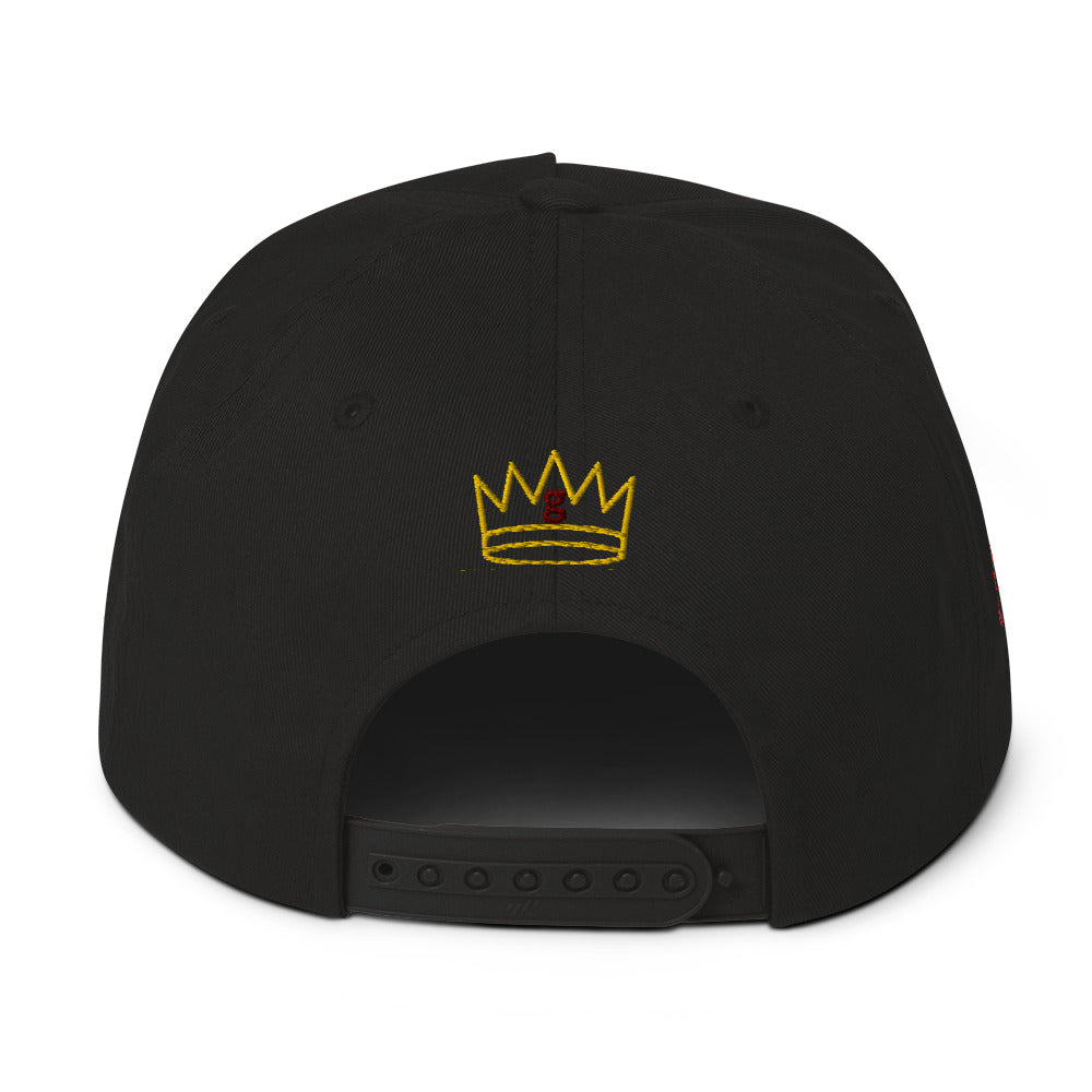 Crowned Fierce Soul Flat Bill Cap