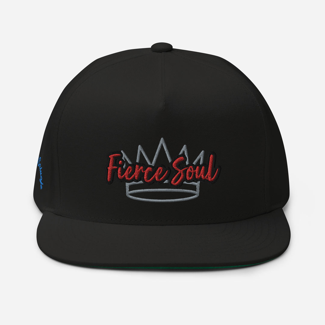 Crowned Fierce Soul Flat Bill Cap