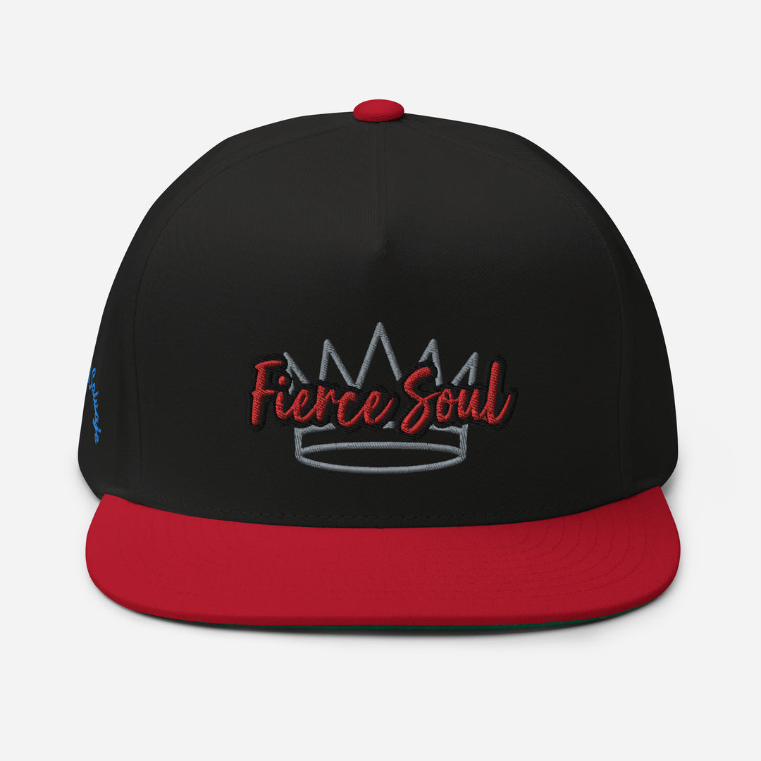 Crowned Fierce Soul Flat Bill Cap