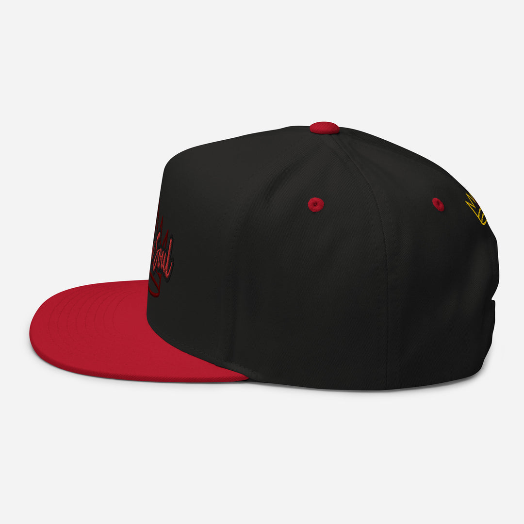 Crowned Fierce Soul Flat Bill Cap