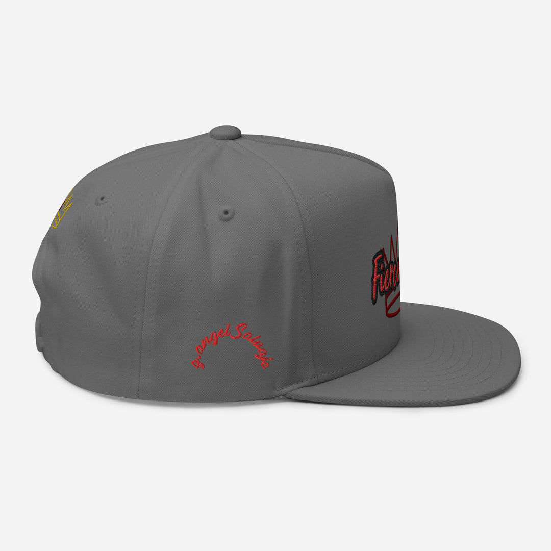 Crowned Fierce Soul Flat Bill Cap