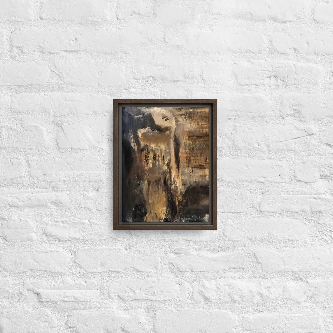 The Jingle Dancer and The Yelling Man Framed canvas