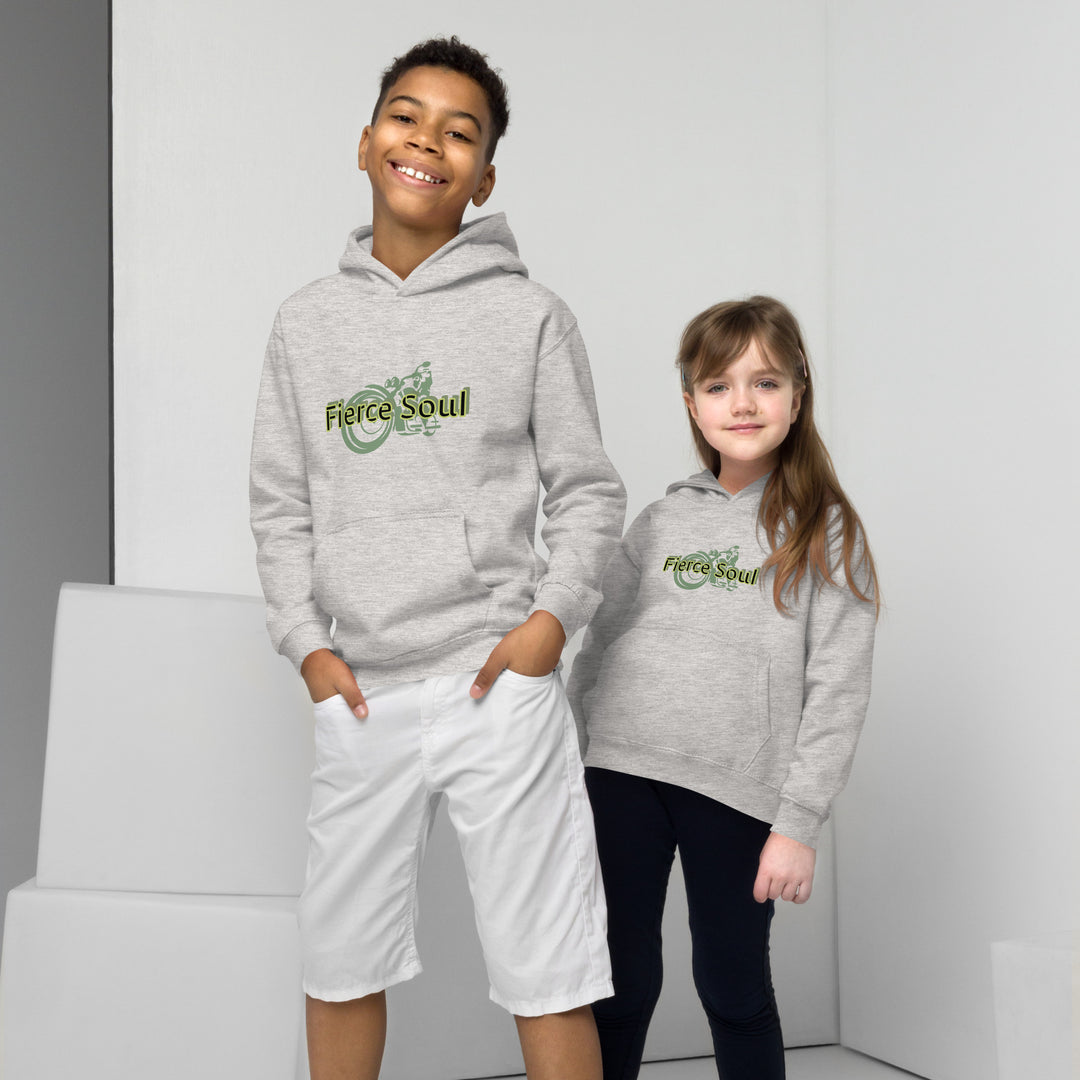 Motorcycle , Fierce Soul Kids Hoodie