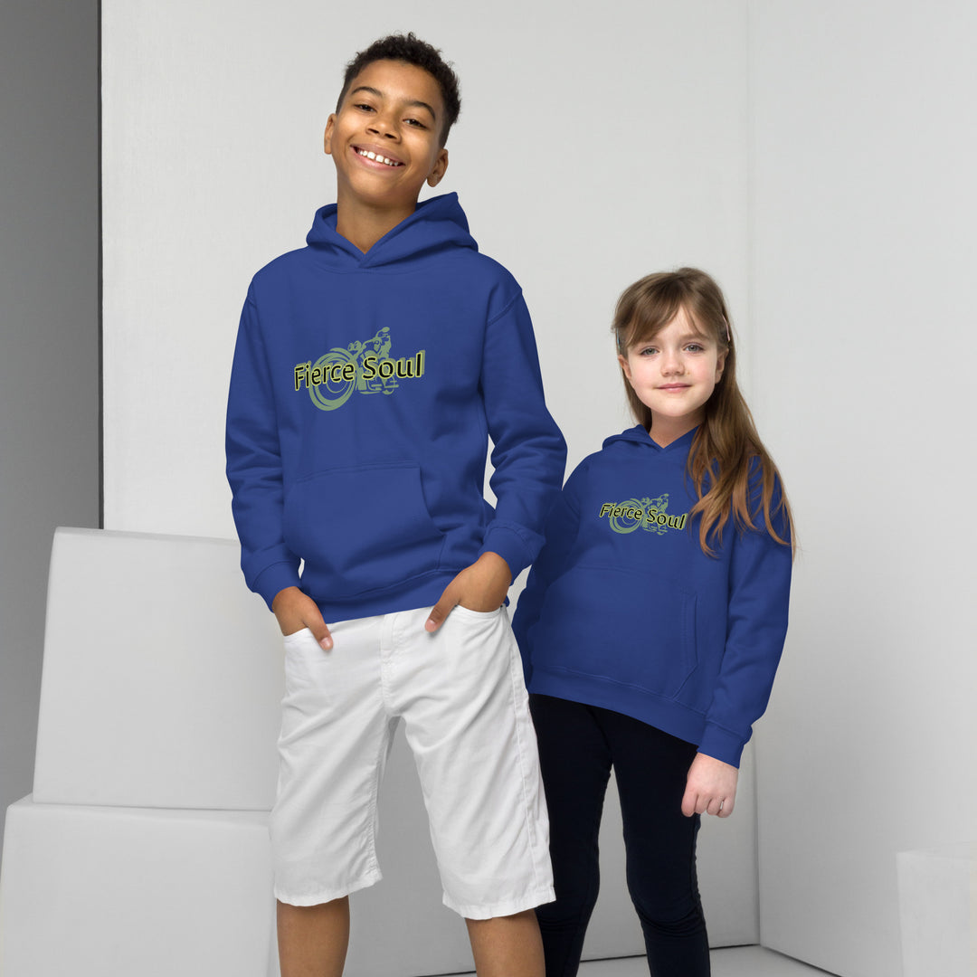 Motorcycle , Fierce Soul Kids Hoodie