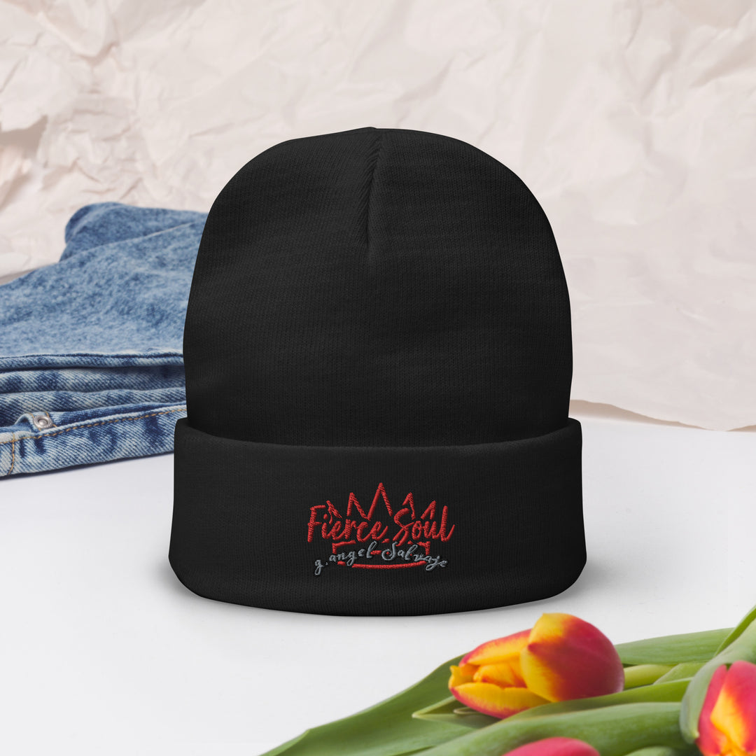 Crowned Fierce Soul Embroidered Beanie