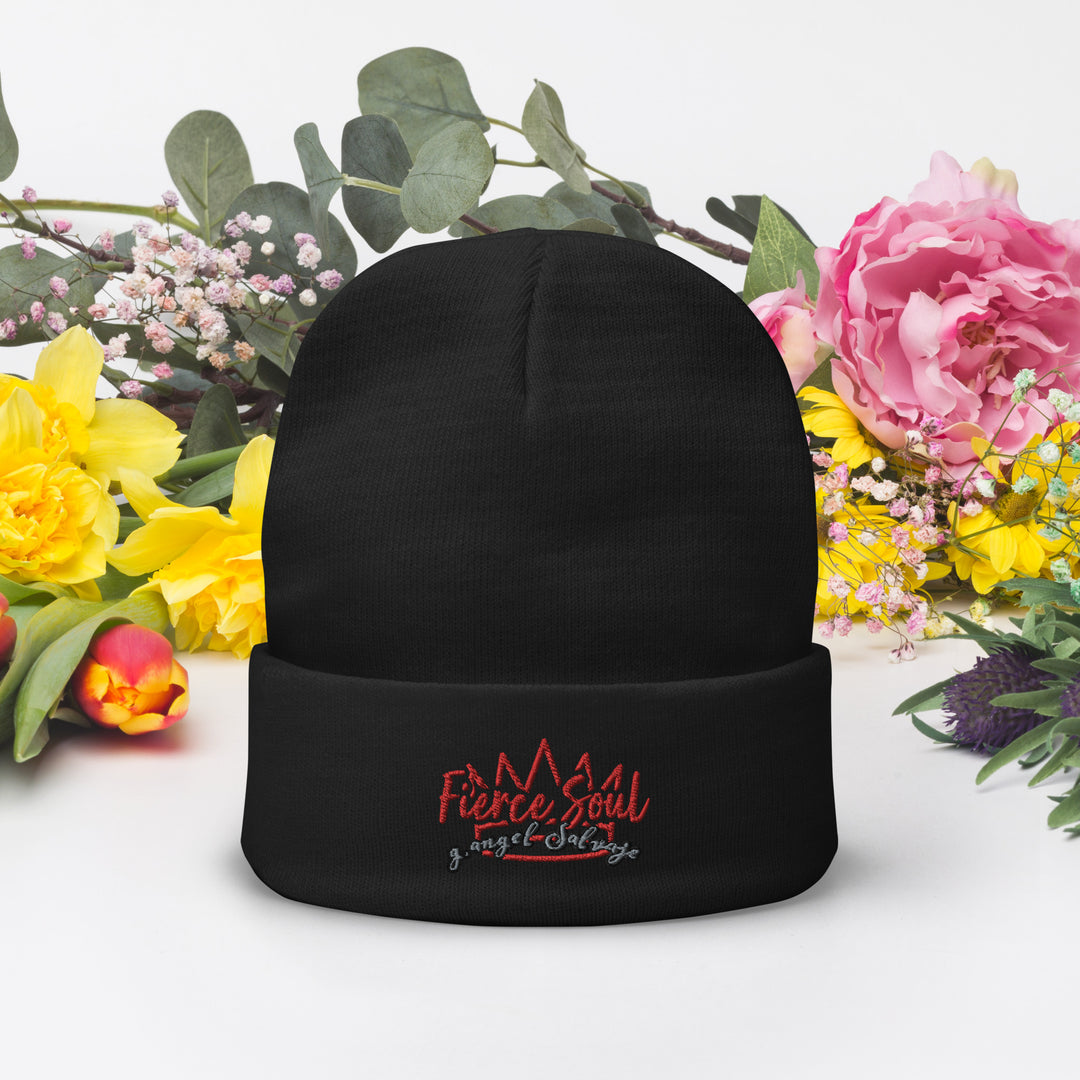 Crowned Fierce Soul Embroidered Beanie