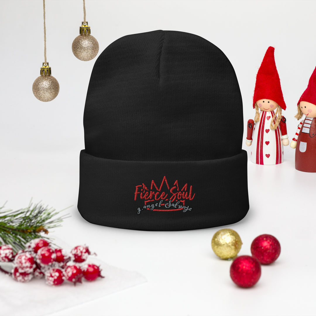 Crowned Fierce Soul Embroidered Beanie