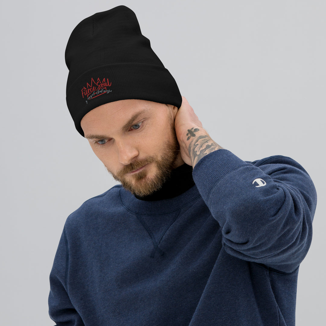 Crowned Fierce Soul Embroidered Beanie