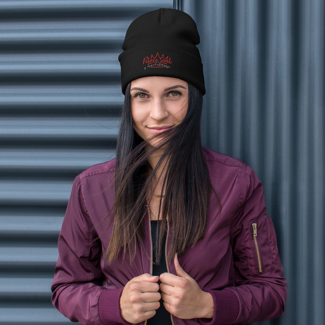 Crowned Fierce Soul Embroidered Beanie