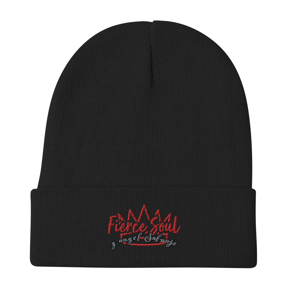 Crowned Fierce Soul Embroidered Beanie