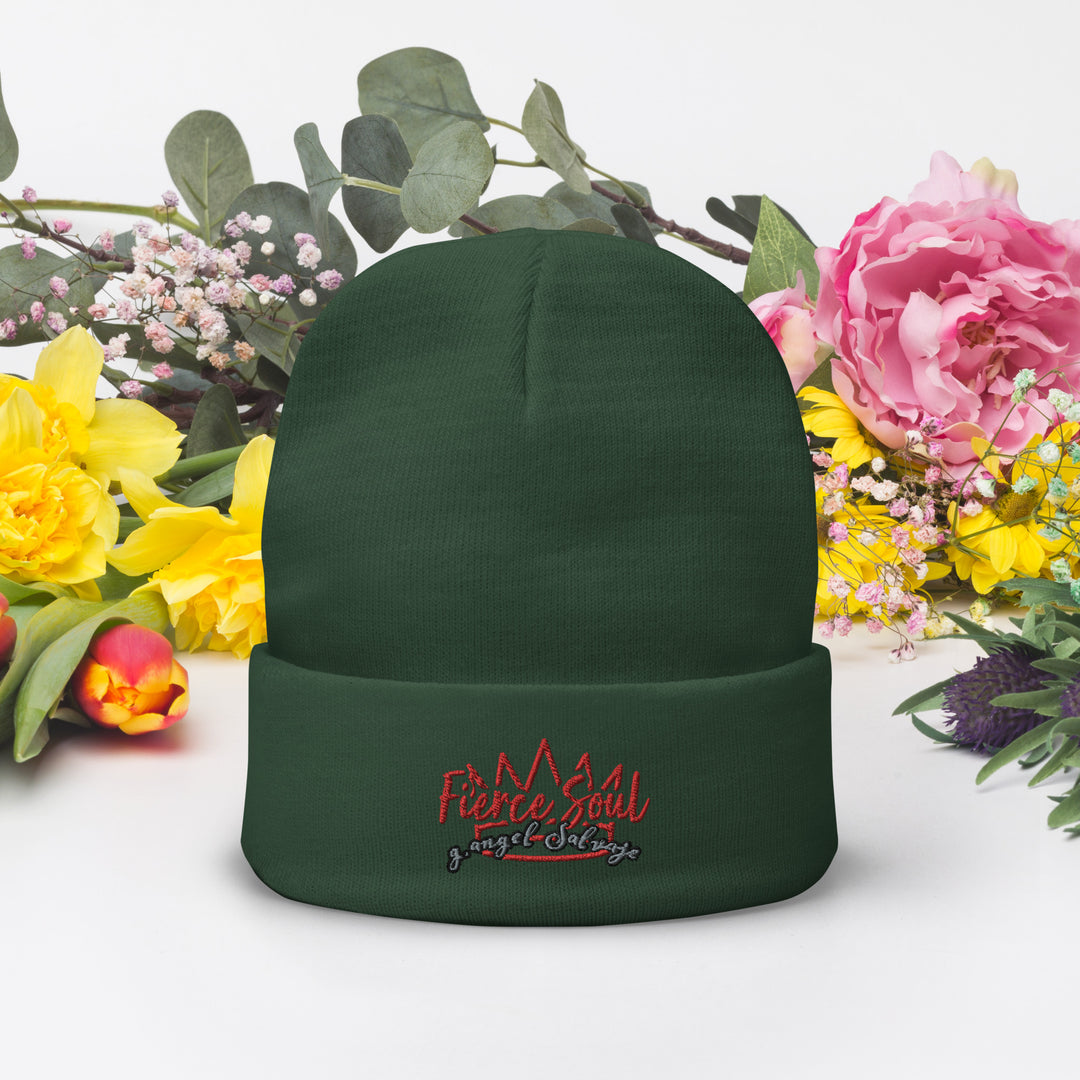 Crowned Fierce Soul Embroidered Beanie