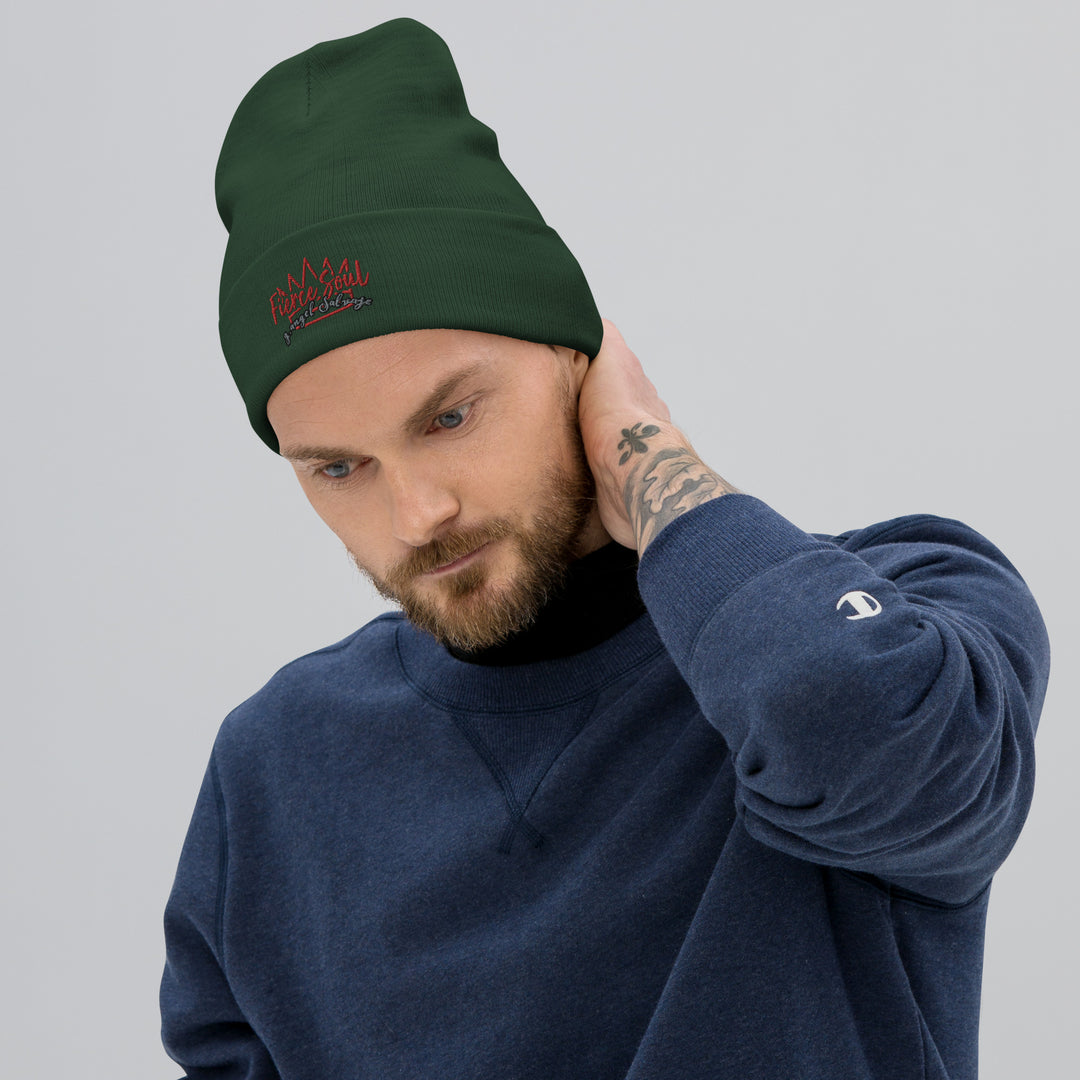 Crowned Fierce Soul Embroidered Beanie