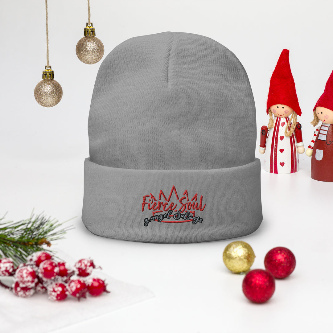 Crowned Fierce Soul Embroidered Beanie