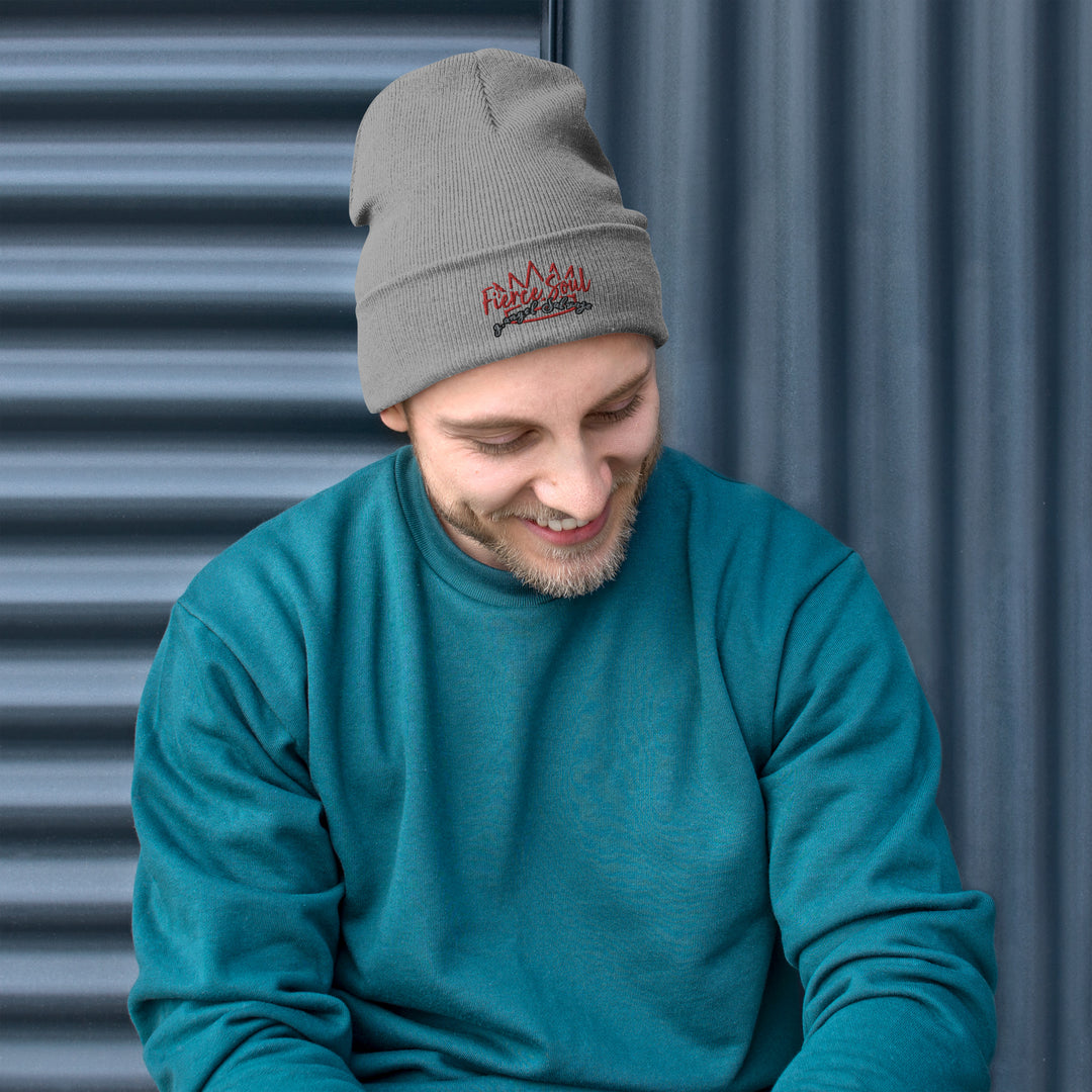 Crowned Fierce Soul Embroidered Beanie