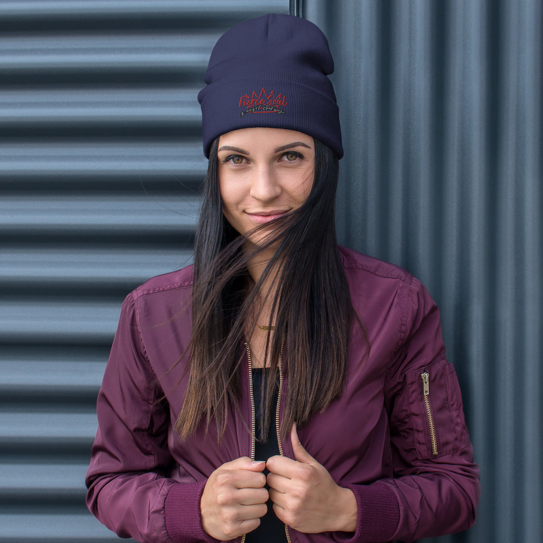 Crowned Fierce Soul Embroidered Beanie
