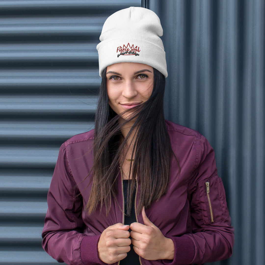 Crowned Fierce Soul Embroidered Beanie