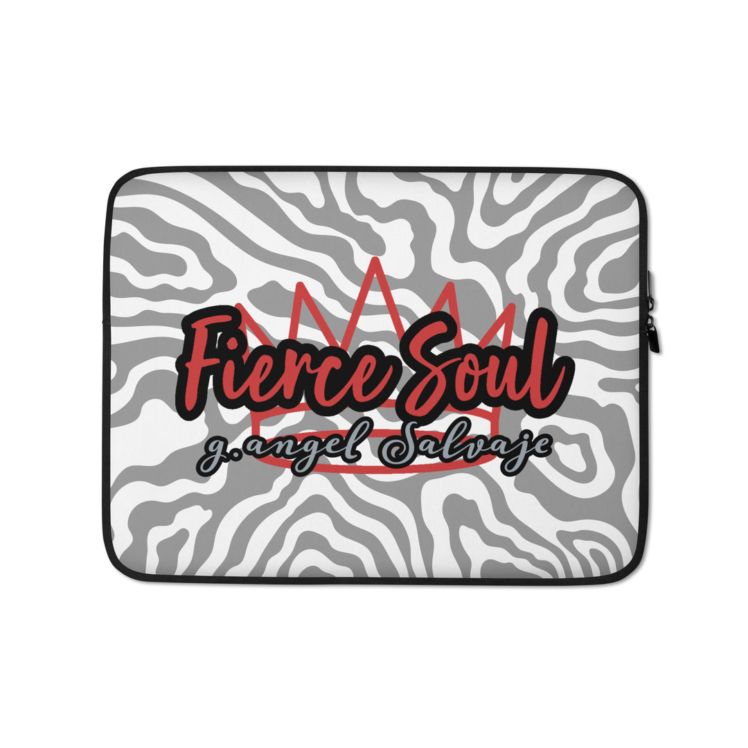 Grey Zebra,  Fierce Soul Laptop Sleeve