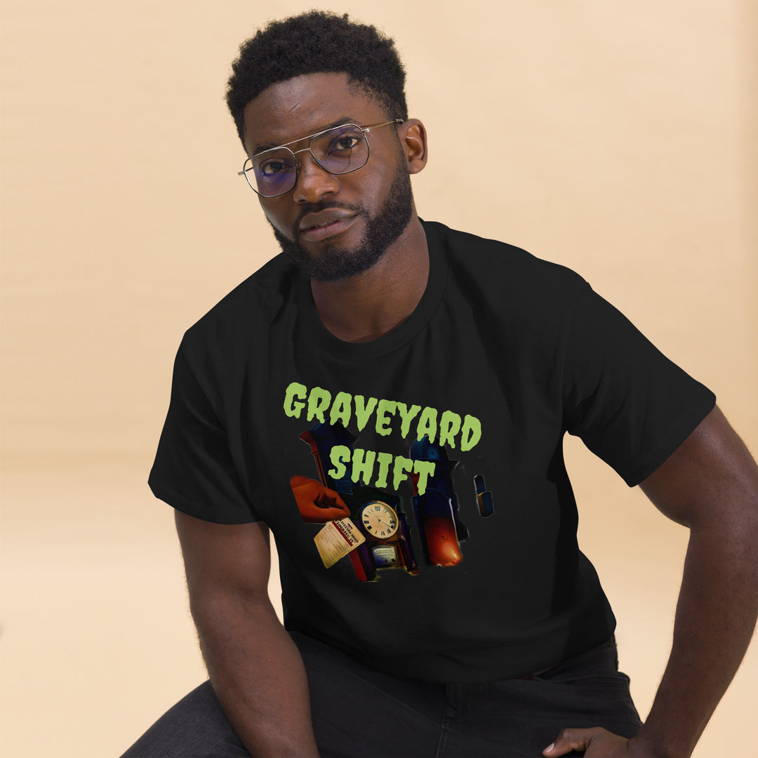 Graveyard Shift Time Clock Men's classic tee