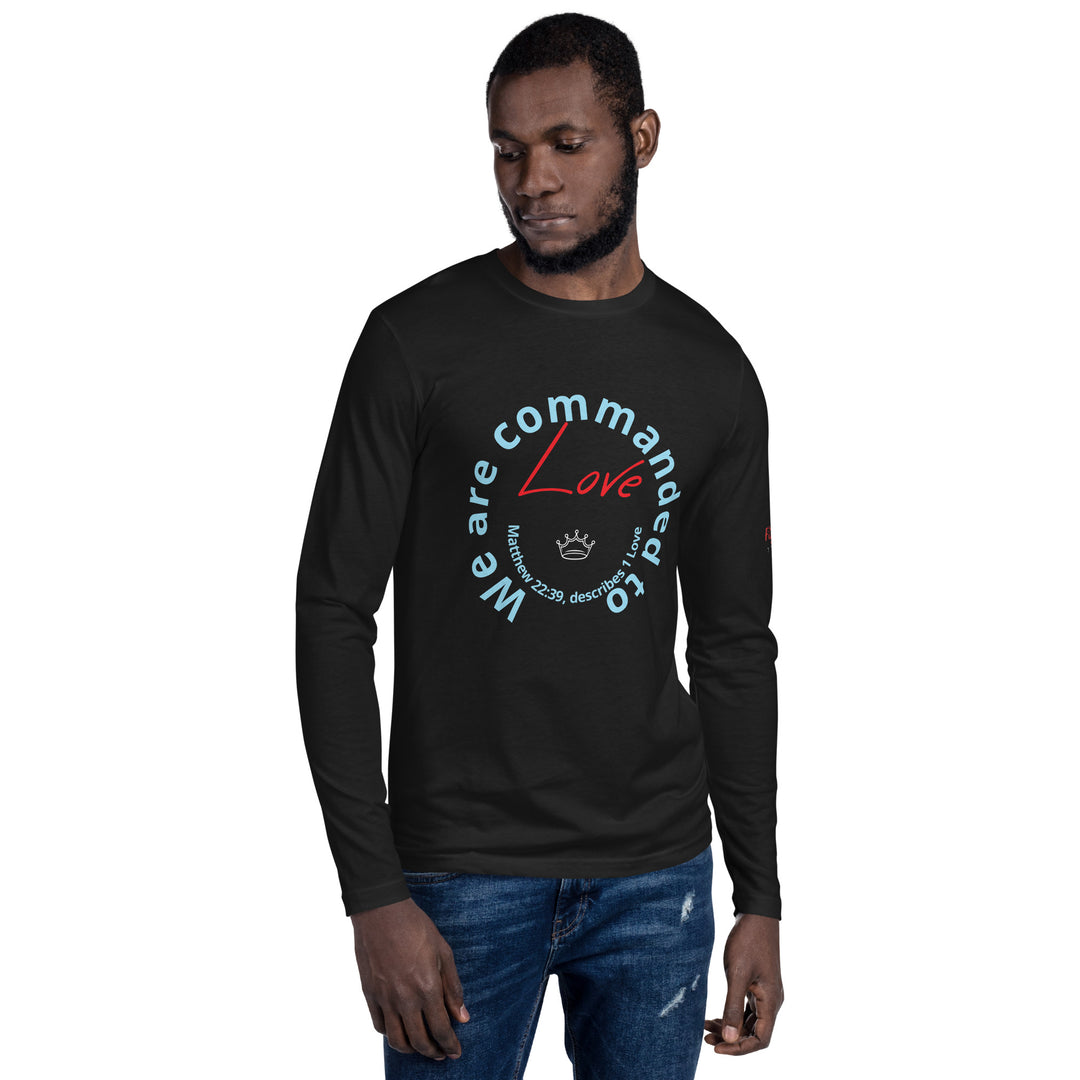 One Love Long Sleeve Fitted Crew