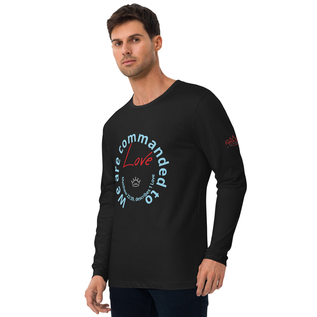One Love Long Sleeve Fitted Crew