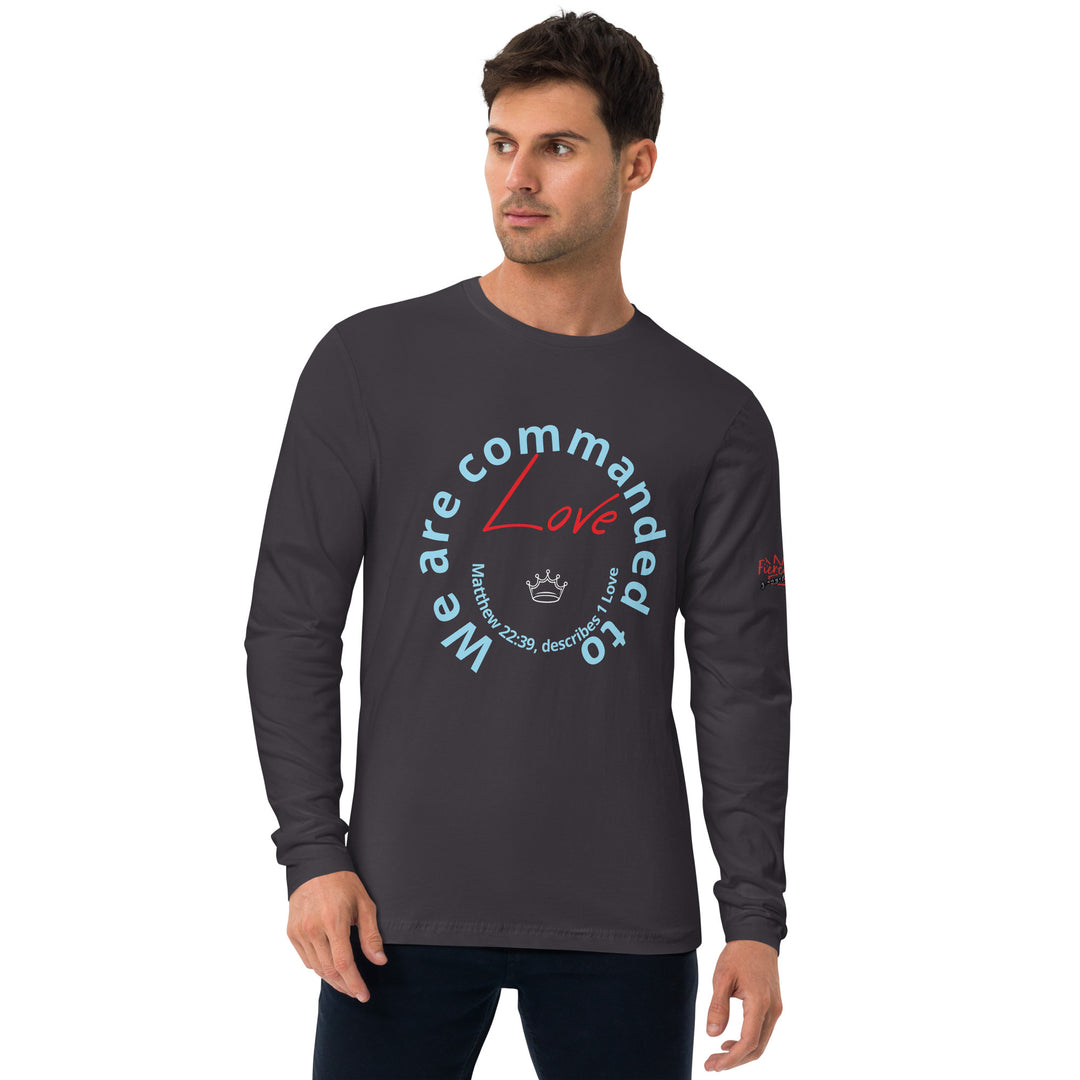 One Love Long Sleeve Fitted Crew