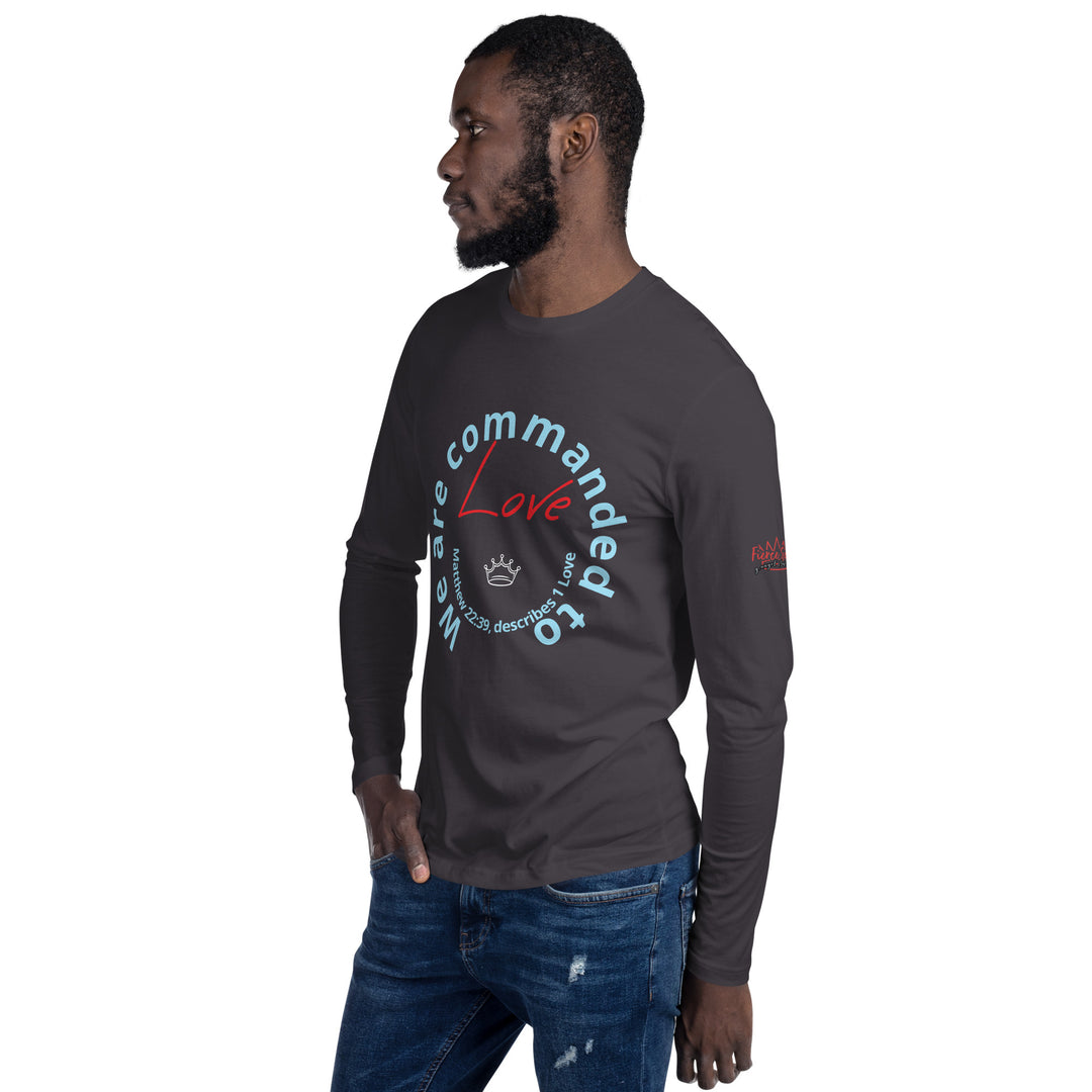 One Love Long Sleeve Fitted Crew