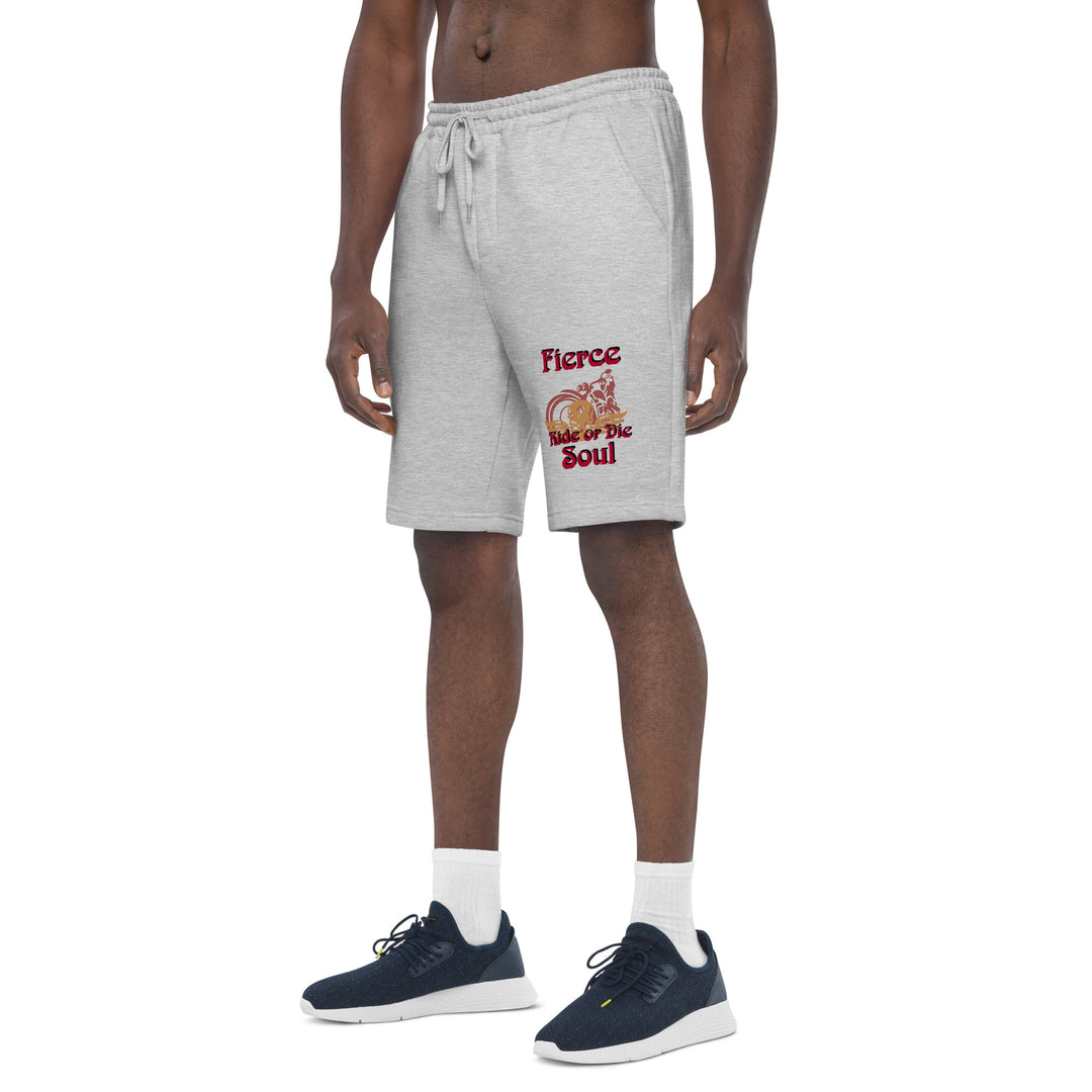 Ride or Die, Fierce Soul Men's fleece shorts