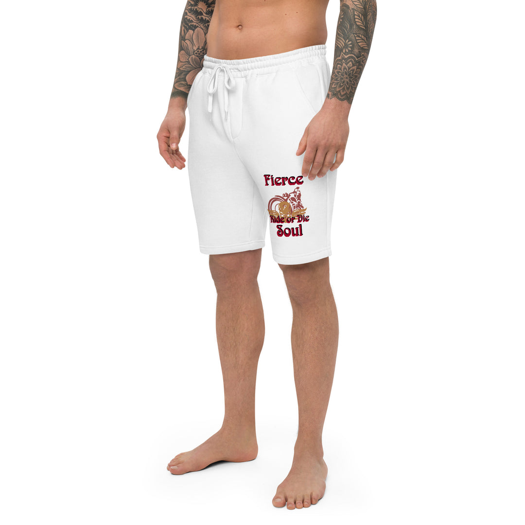 Ride or Die, Fierce Soul Men's fleece shorts
