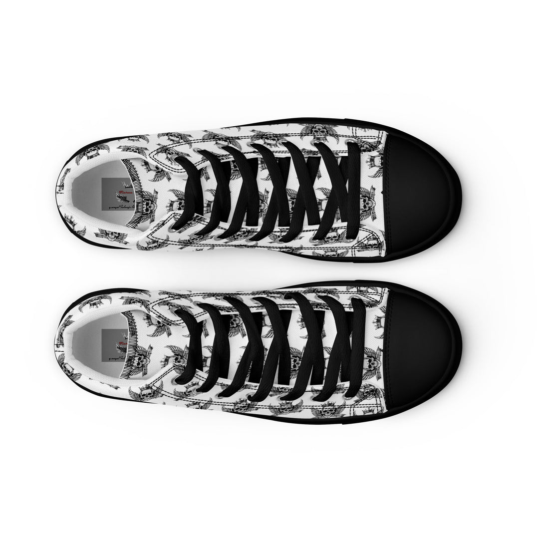 Fierce Soul Logo Men’s high top canvas shoes