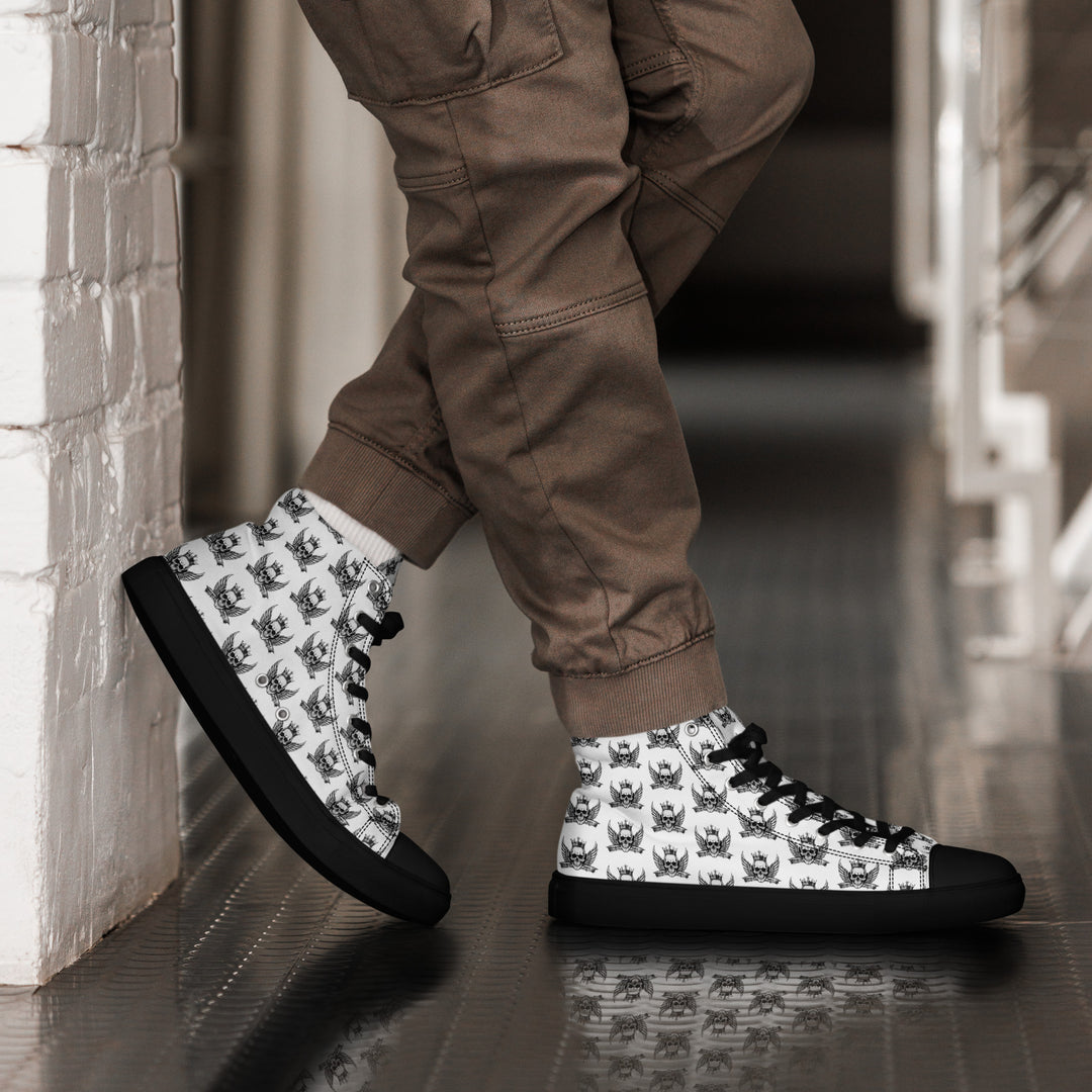 Fierce Soul Logo Men’s high top canvas shoes