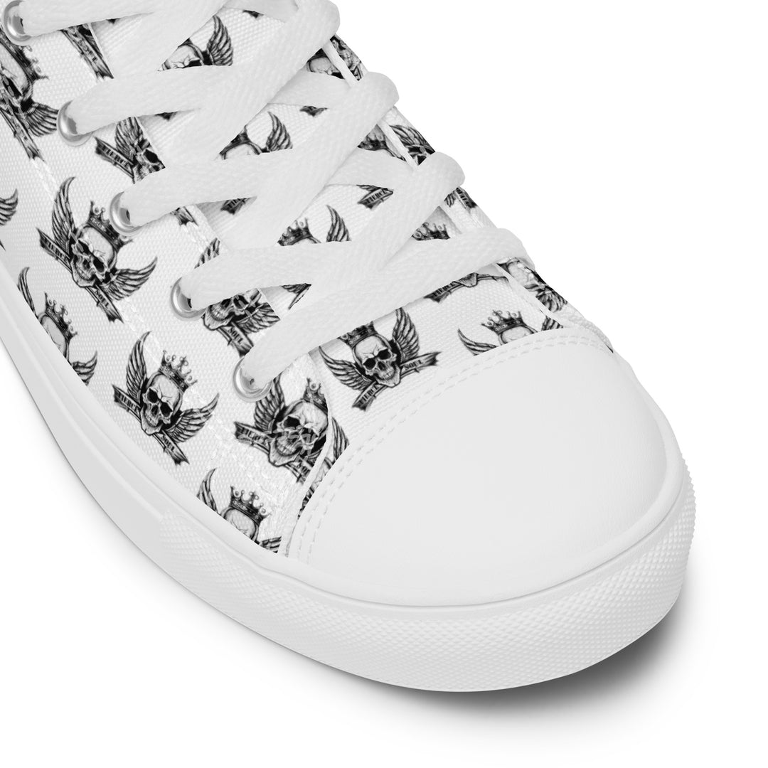 Fierce Soul Logo Men’s high top canvas shoes