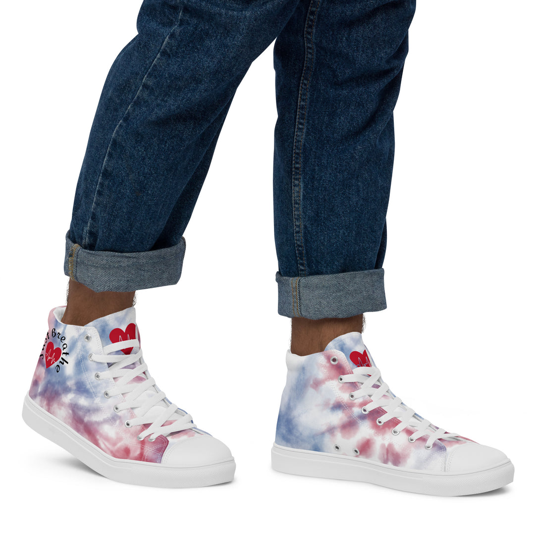 Men’s high top canvas shoes
