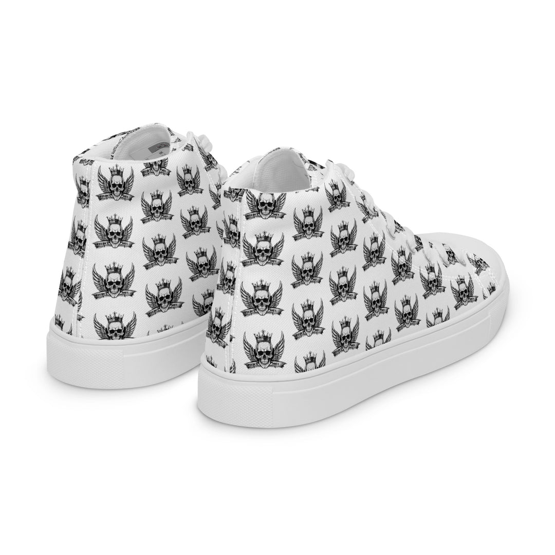Fierce Soul Logo Men’s high top canvas shoes