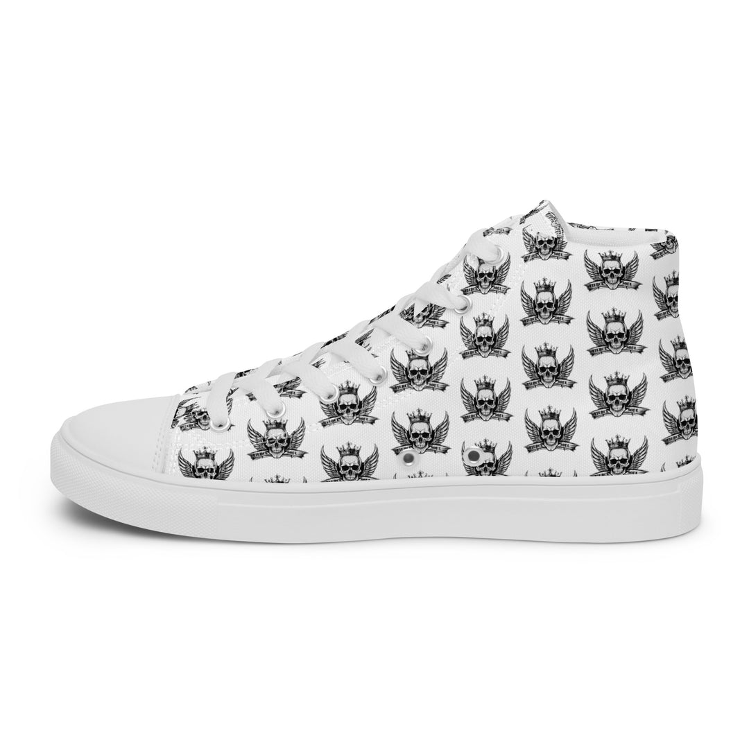 Fierce Soul Logo Men’s high top canvas shoes