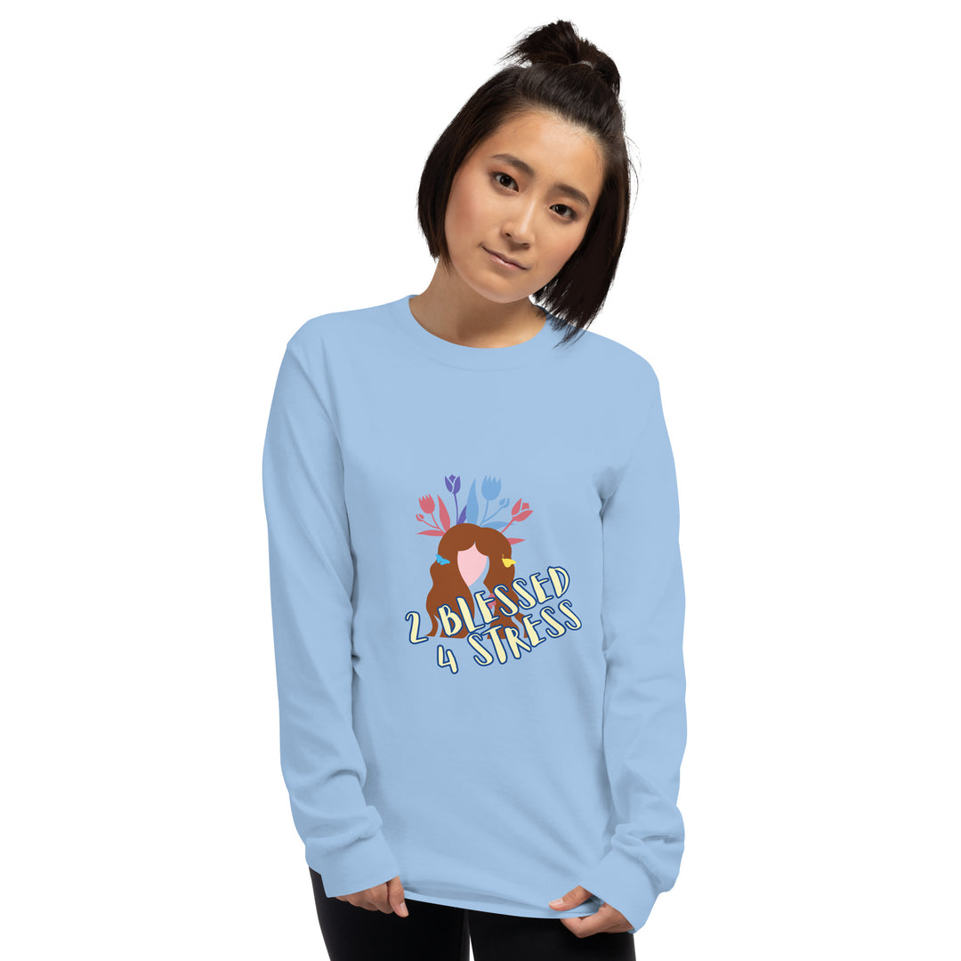 2 Blessed 4 stress Men’s Long Sleeve Shirt