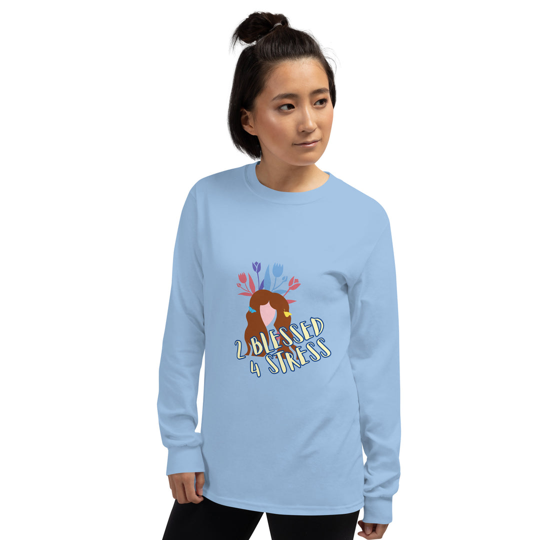 2 Blessed 4 stress Men’s Long Sleeve Shirt