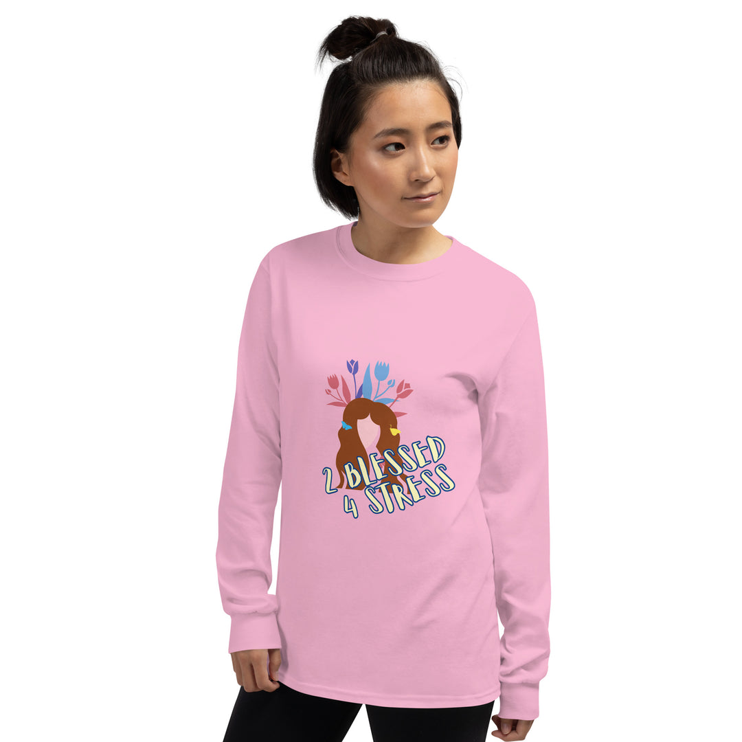2 Blessed 4 stress Men’s Long Sleeve Shirt