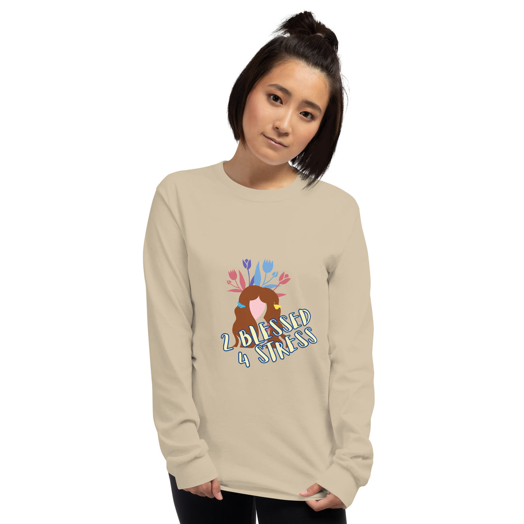2 Blessed 4 stress Men’s Long Sleeve Shirt