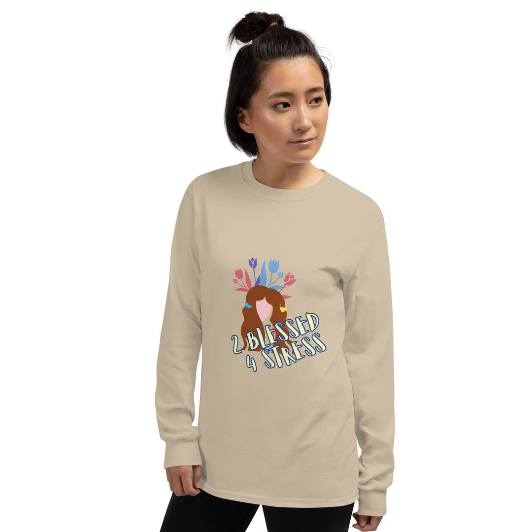 2 Blessed 4 stress Men’s Long Sleeve Shirt
