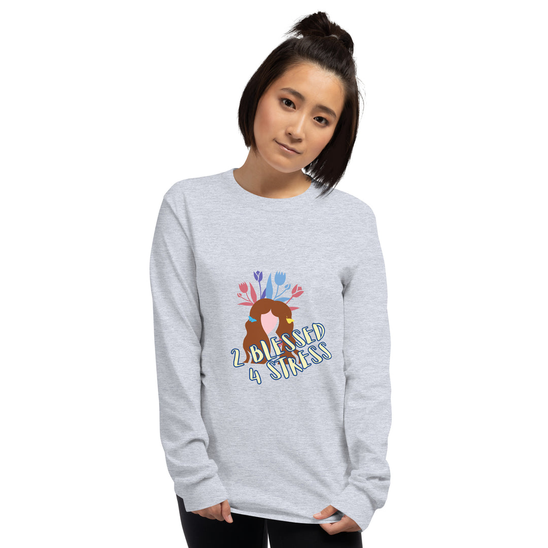 2 Blessed 4 stress Men’s Long Sleeve Shirt