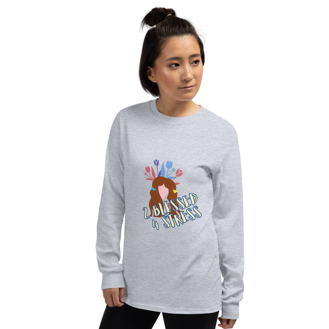 2 Blessed 4 stress Men’s Long Sleeve Shirt