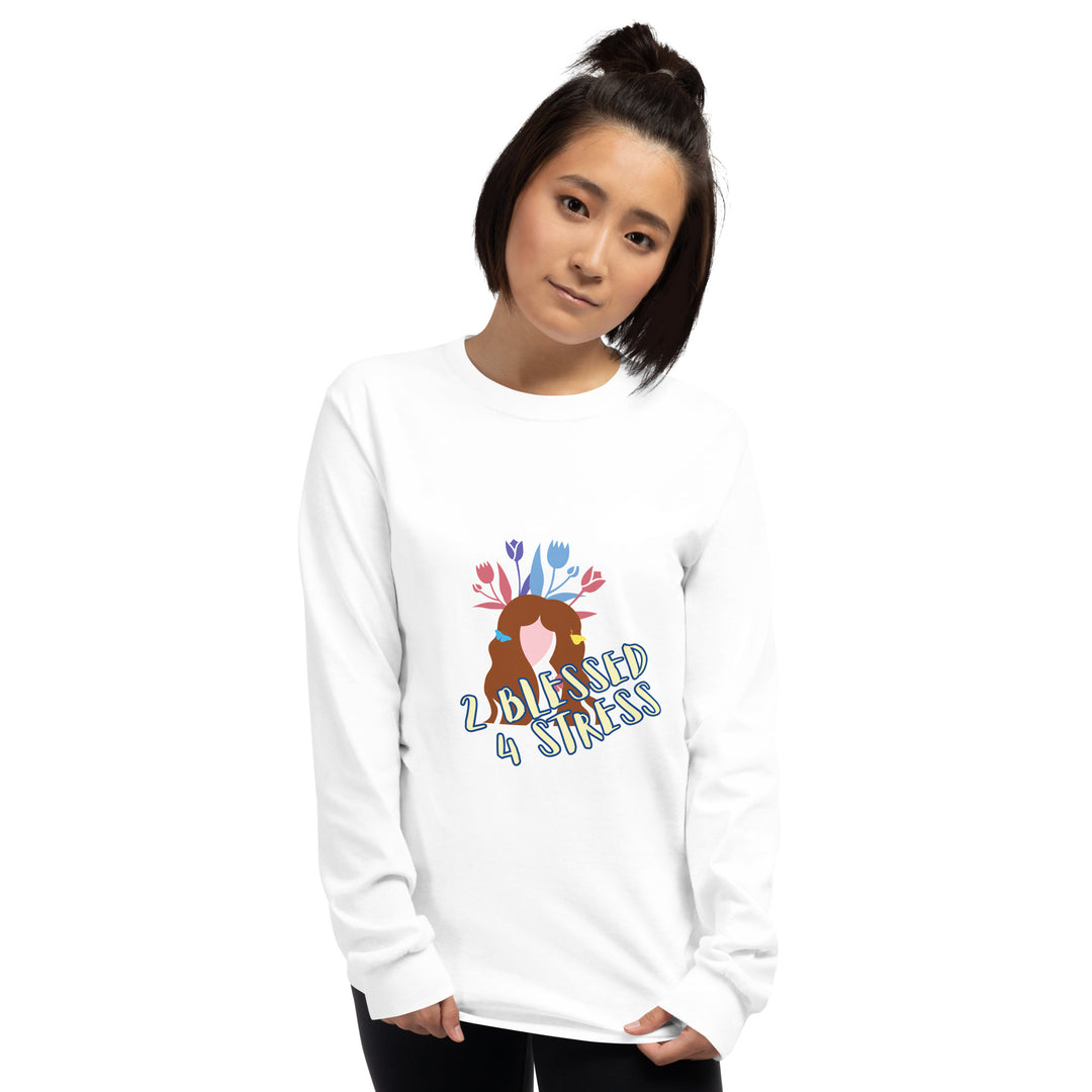 2 Blessed 4 stress Men’s Long Sleeve Shirt